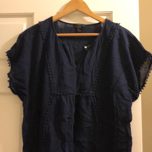 J. Crew Other - JCrew Navy linen beach Tunic Sz Small